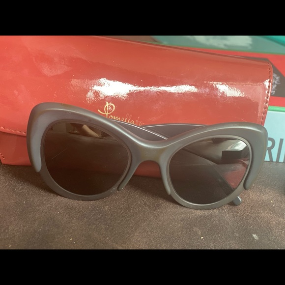 Pomellato sunglasses matte black /gray metal - Picture 4 of 6